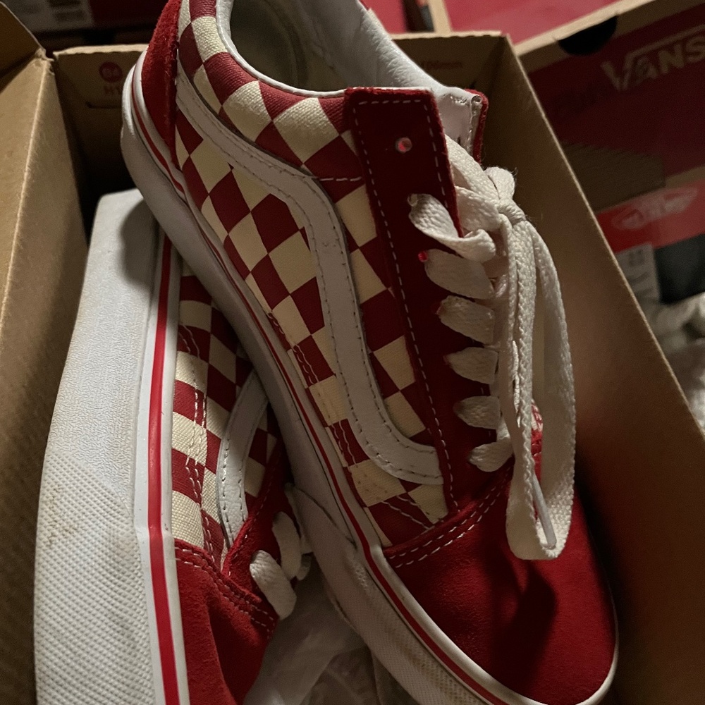 Red White Checkered Vans